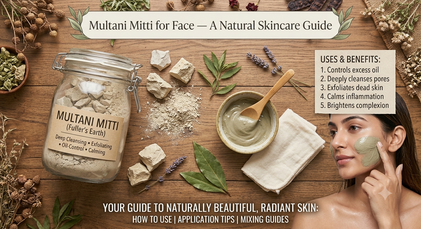 Multani Mitti for Face — Uses, Benefits and How to Apply It