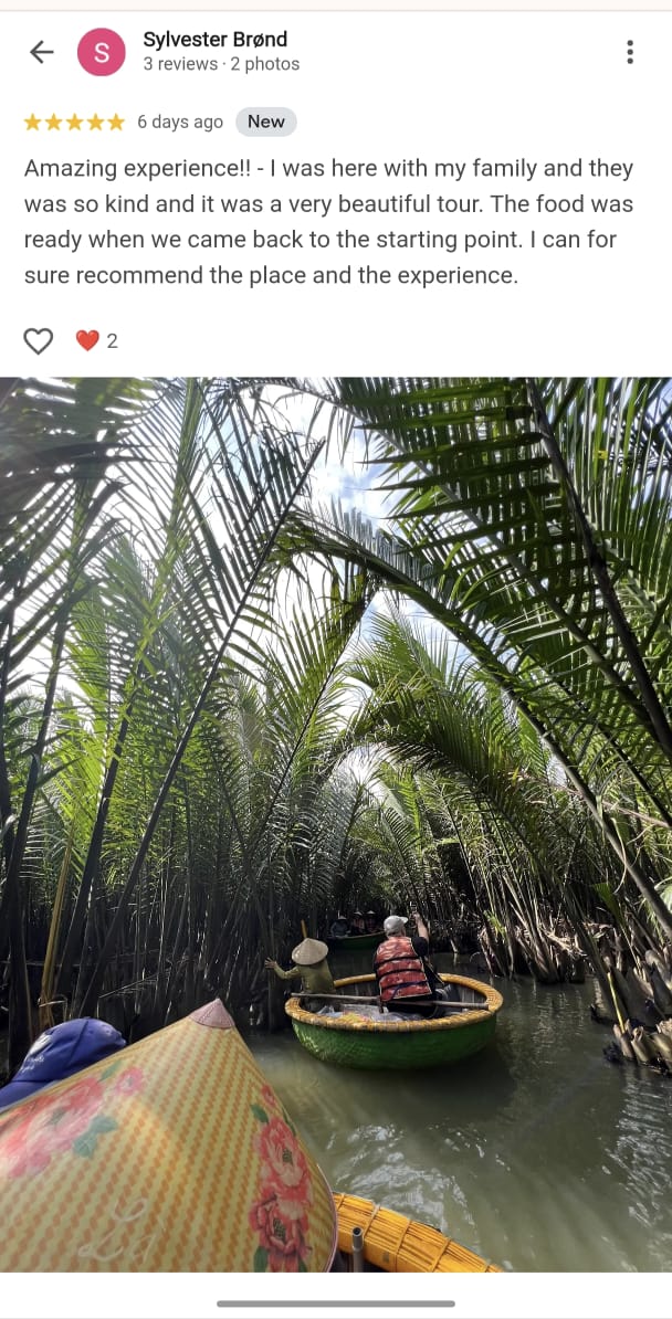 Dung Coconut basket boat Tour Customer Reviews