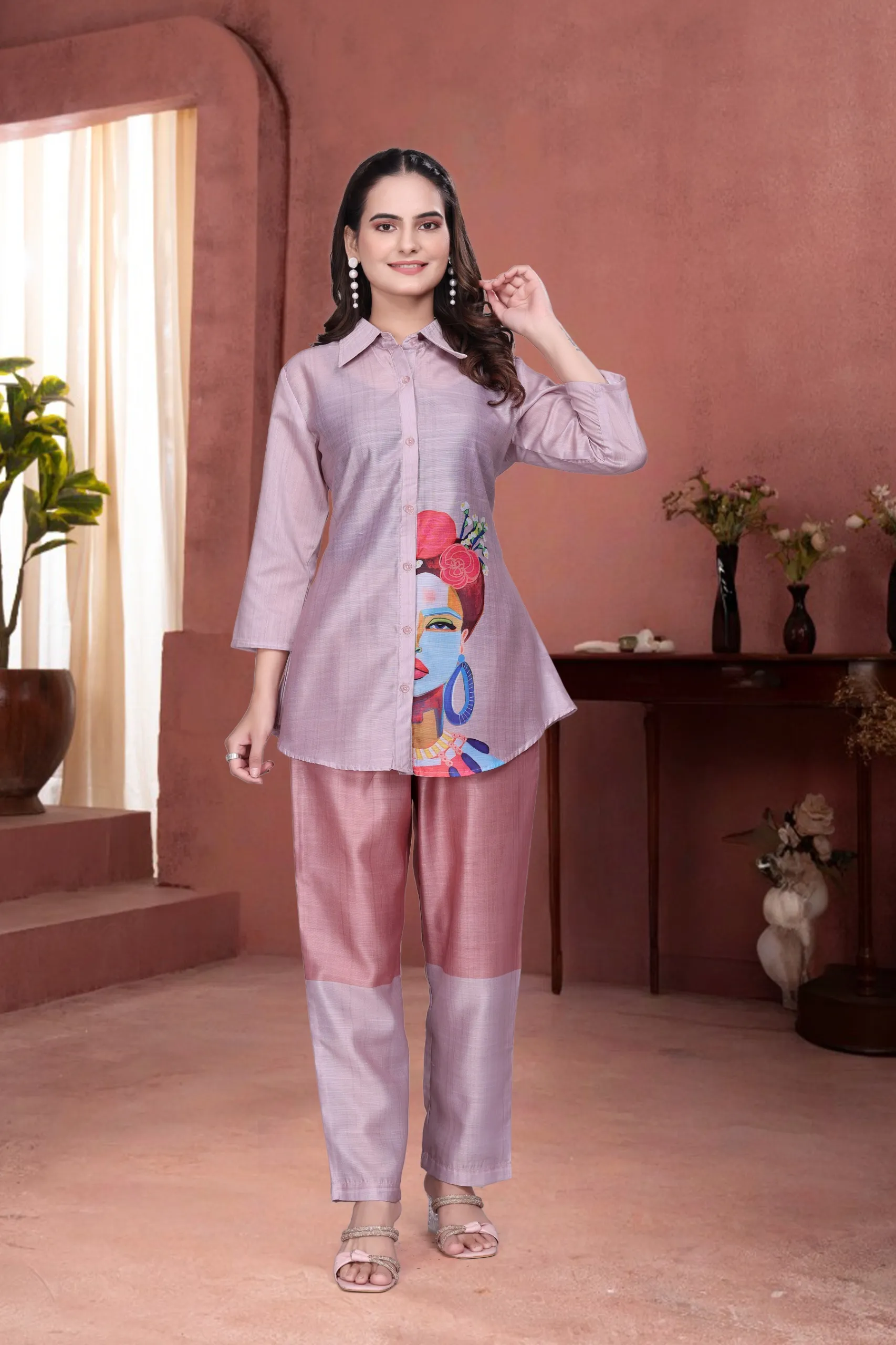 BLUMAIRE WomenÃ¢â‚¬â„¢s Stylish Long Shirt Top | Print Co-ord Set For Women's | Casual & Ofiice Wear, XXL