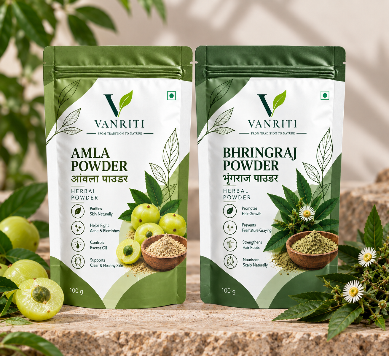 VANRITI Amla Bhringraj Hair Care Powder