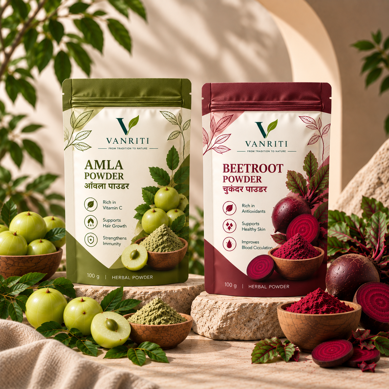 VANRITI Amla Beetroot Wellness Powder
