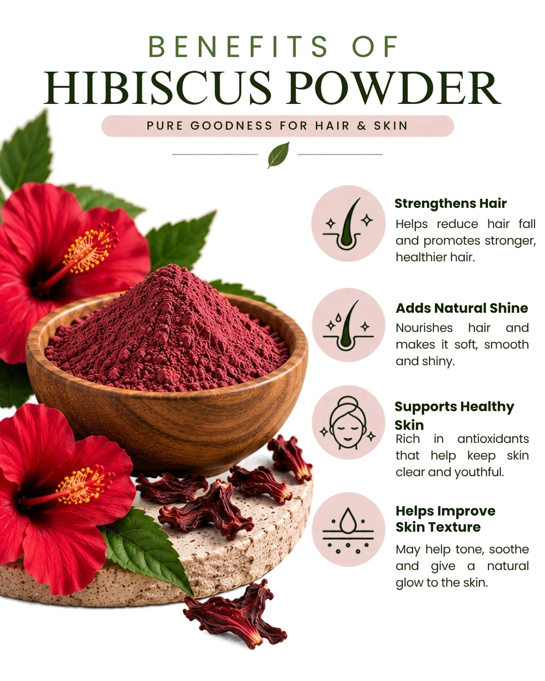 VANRITI Beetroot and Hibiscus Powder for Face Pack & Skin Care, 200g (Combo Pack of 2)