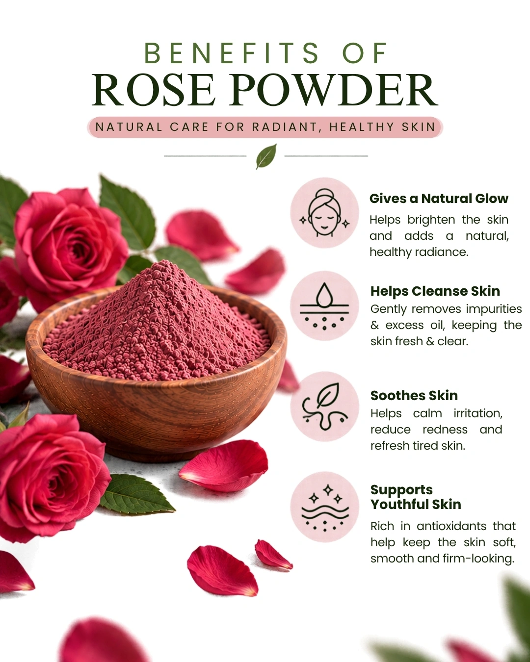 VANRITI Rose and Beetroot Powder for Face Pack & Skin Care, 200g (Combo Pack of 2)